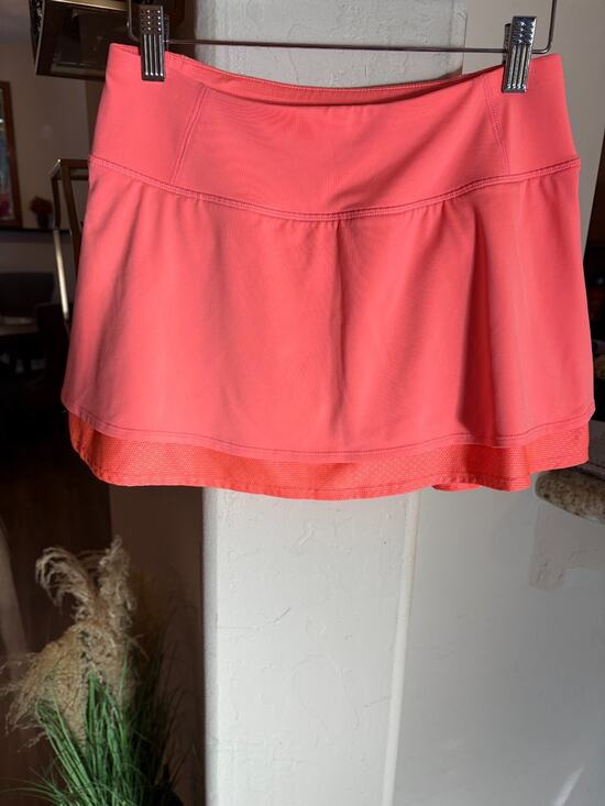 Athleta Pants - Athleta Women's Neon Coral Athletic Skort Lined Tennis Golf Skirt XS 00-2